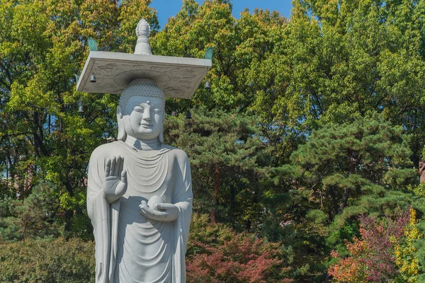 Bongeunsa templo en la ciudad de Seúl en Corea —  Fotos de Stock