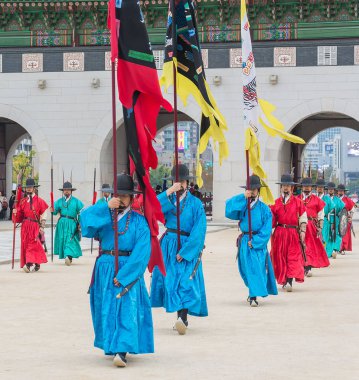 Seoul, Güney Kore - 26 Ekim 2015: asker Mart changi