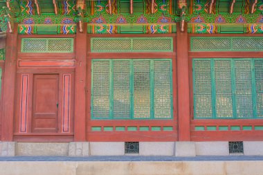 Seul 'deki Changdeokgung Sarayı' nda Güzel ve Eski Mimarlık 