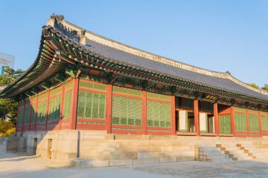 Güzel mimari Deoksugung Sarayı Seoul City, Kore