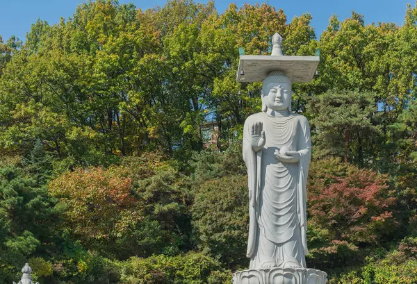 Bongeunsa templo en la ciudad de Seúl en Corea —  Fotos de Stock