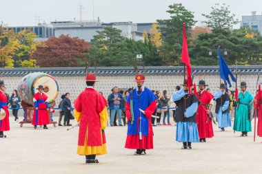 Seoul, Güney Kore - 26 Ekim 2015: asker Mart changi