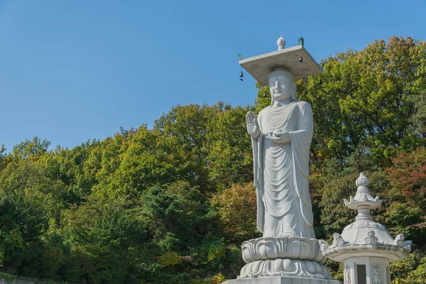 Bongeunsa храм в Сеулі-місті в Кореї — стокове фото