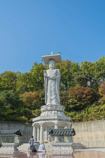 Bongeunsa ναός στην πόλη της Σεούλ, Κορέα — Φωτογραφία Αρχείου