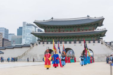Seoul, Güney Kore - 26 Ekim 2015: asker Mart changi