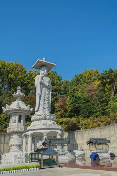 Bongeunsa templo en la ciudad de Seúl en Corea —  Fotos de Stock