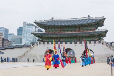 Seoul, Güney Kore - 26 Ekim 2015: asker Mart changi