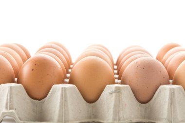 Beyaz arka plan üzerinde tavuk yumurta