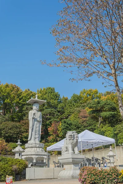 Bongeunsa templo en la ciudad de Seúl en Corea —  Fotos de Stock