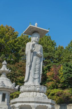 Seoul city, Kore tapınakta Bongeunsa