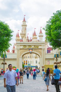 Singapur 20 Temmuz; 2015 Castle Universal Studio Singapur