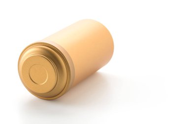 Beyaz arkaplanda altın kutu