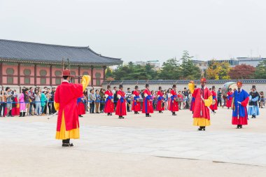 Seoul, Güney Kore - 26 Ekim 2015: asker Mart changi