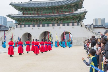 Seoul, Güney Kore - 26 Ekim 2015: asker Mart changi