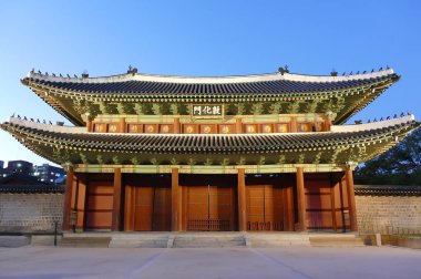 Seul 'deki Changdeokgung Sarayı' nda Güzel ve Eski Mimarlık 