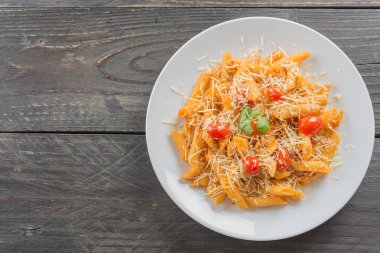 Domates soslu makarna.