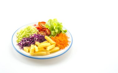 Taze sebze salatası.