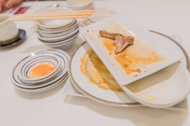 Bulaşık restaurent tablo