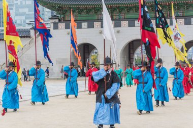 Seoul, Güney Kore - 26 Ekim 2015: asker Mart changi