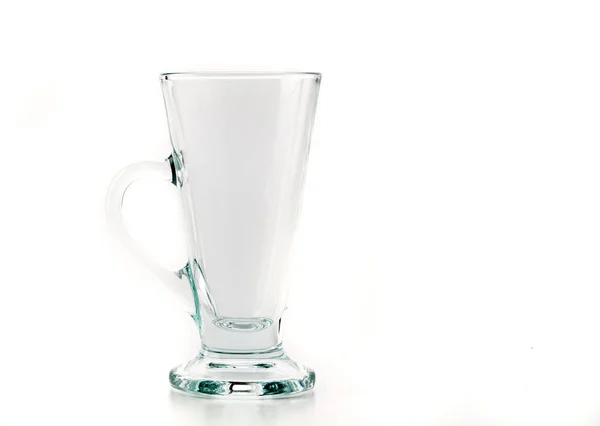 Üres üveg fehér háttér — Stock Fotó