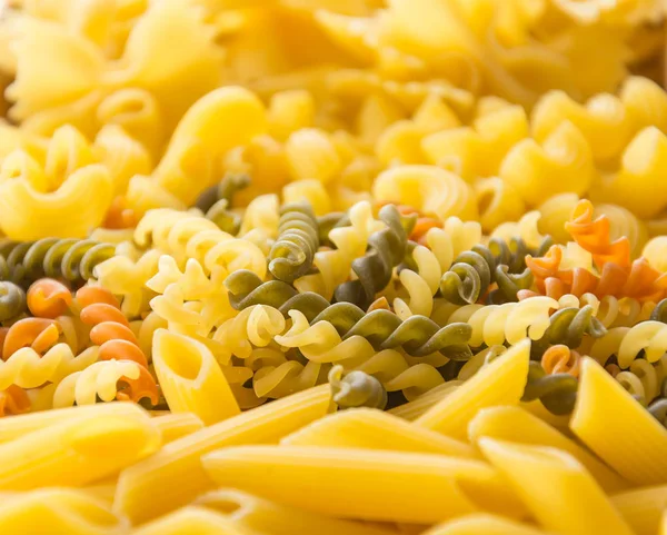 Dry pasta spaghetti with ingredient Royalty Free Stock Photos