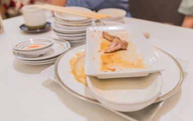 Bulaşık restaurent tablo