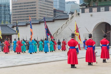 Seoul, Güney Kore - 26 Ekim 2015: asker Mart changi