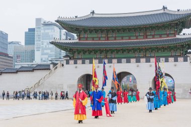 Seoul, Güney Kore - 26 Ekim 2015: asker Mart changi
