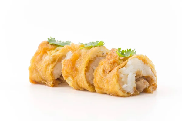 Omelet sushi roll - japanese food style — Stock Photo, Image