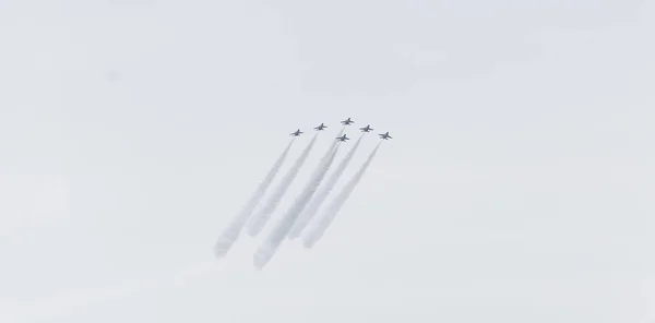 F-16 harcos jets airshow — Stock Fotó
