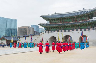 Seoul, Güney Kore - 26 Ekim 2015: asker Mart changi