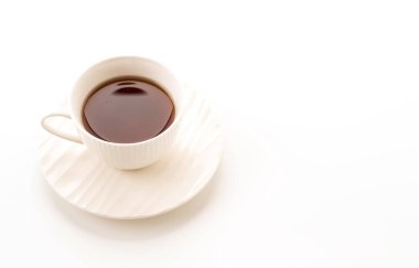 Beyaz arkaplanda çay fincanı