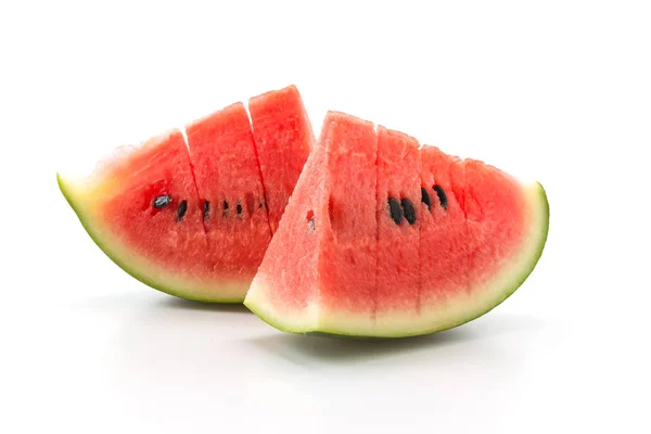 Färsk vattenmelon på vit bakgrund — Stockfoto