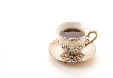Beyaz arkaplanda çay fincanı