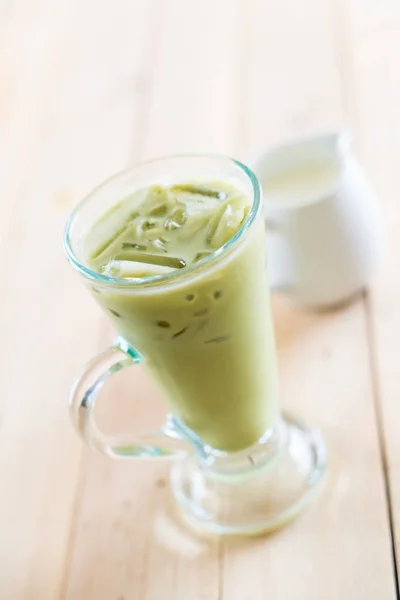 Cappuccino matcha freddo — Foto Stock