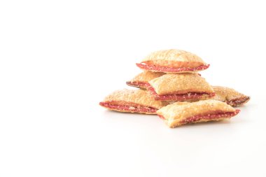 Mini pasta çilek reçeli ile bisküvi 