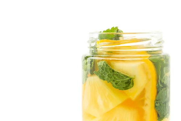 Infused water on white background — Stock Photo, Image