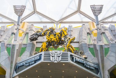 Singapur - Temmuz 20,2015: Transformers binmek: Ultimate 3