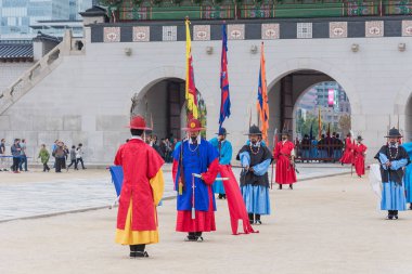 Seoul, Güney Kore - 26 Ekim 2015: asker Mart changi