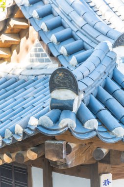 Namsangol Hanok Köyü Seoul Korea, güzel mimari