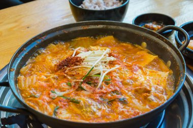 yumuşak tofu çorbası - Korece tarzı