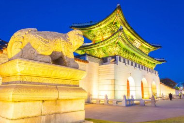 Gyeongbokgung Sarayı Seoul City Kor güzel mimari