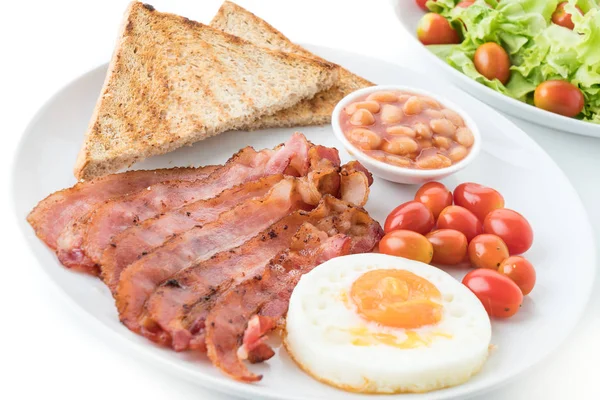 Desayuno en mesa de madera —  Fotos de Stock