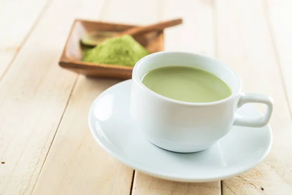 Latte matcha caliente — Foto de Stock