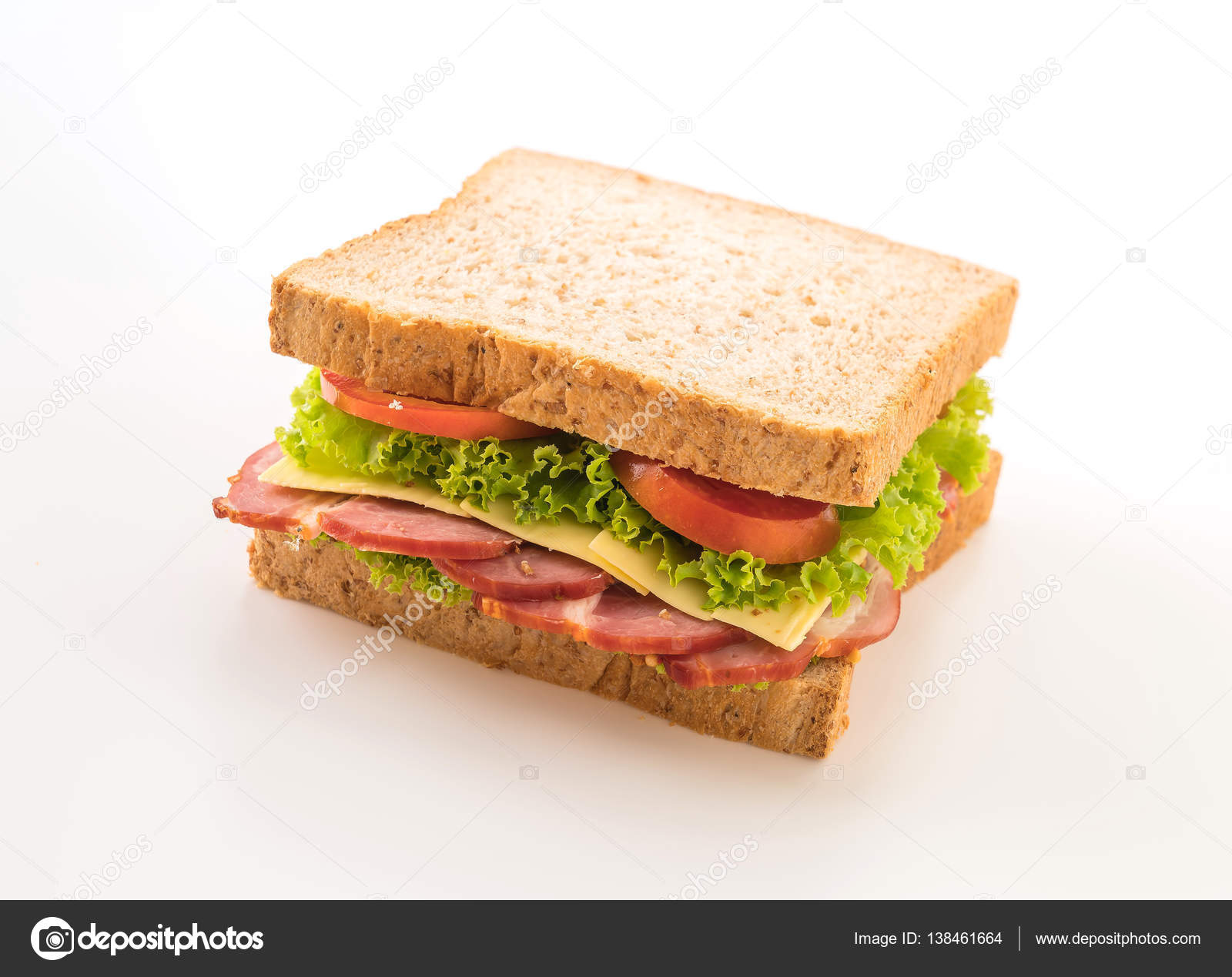 Sandwich on white background — Stock Photo © topntp 138461664