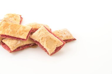 Mini pasta çilek reçeli ile bisküvi 