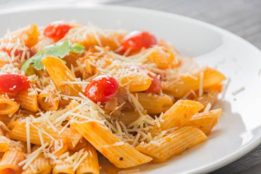 Domates soslu makarna.