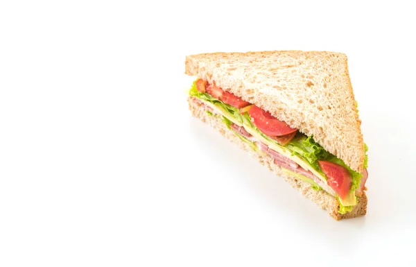 흰색 바탕에 샌드위치 — 스톡 사진