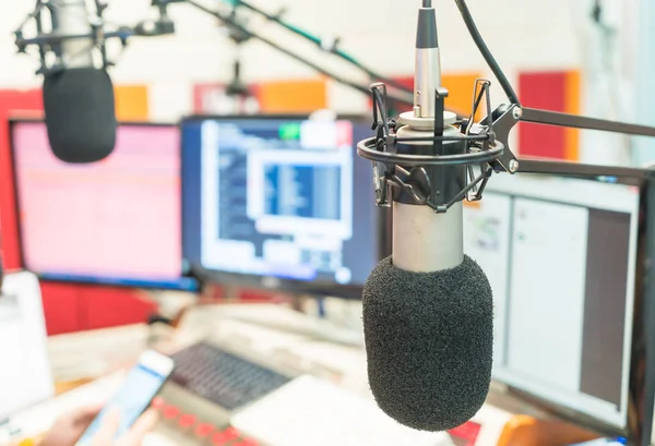 Microphone for on air the radio — Stock Photo, Image