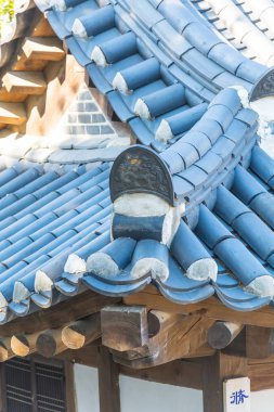 Namsangol Hanok Köyü Seoul Korea, güzel mimari